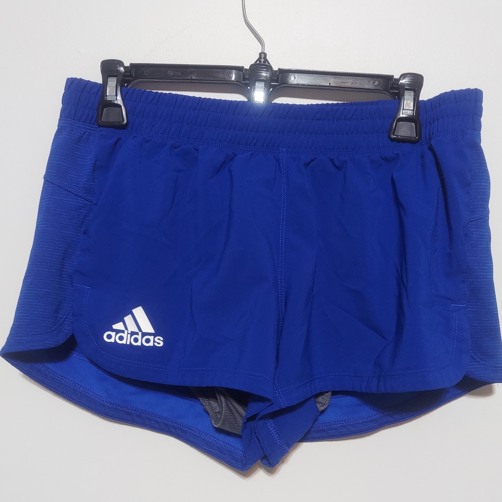 Adidas AEROREADY Women's Royal Blue Training Athletic Shorts Size Medium - Picture 2 of 10